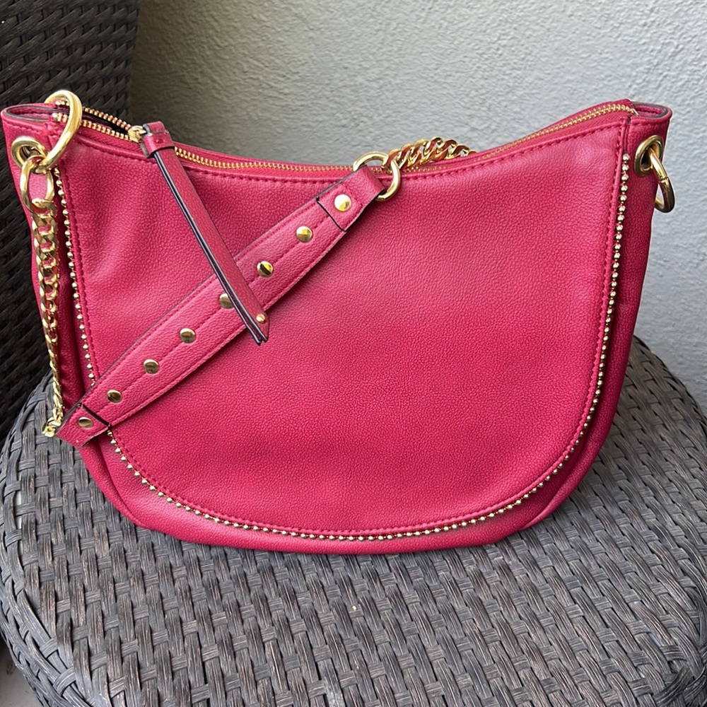 Neiman Marcus Red Shoulder Bag_NWOT